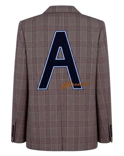 Gossia - BeatriceGO Blazer - Brown Blue Checks